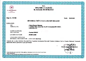 Biyosidal Ürün Uygulama İzin Belgesi