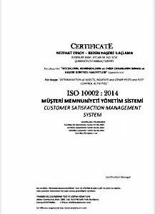 ISO-10002 Müşteri Memnuniyeti